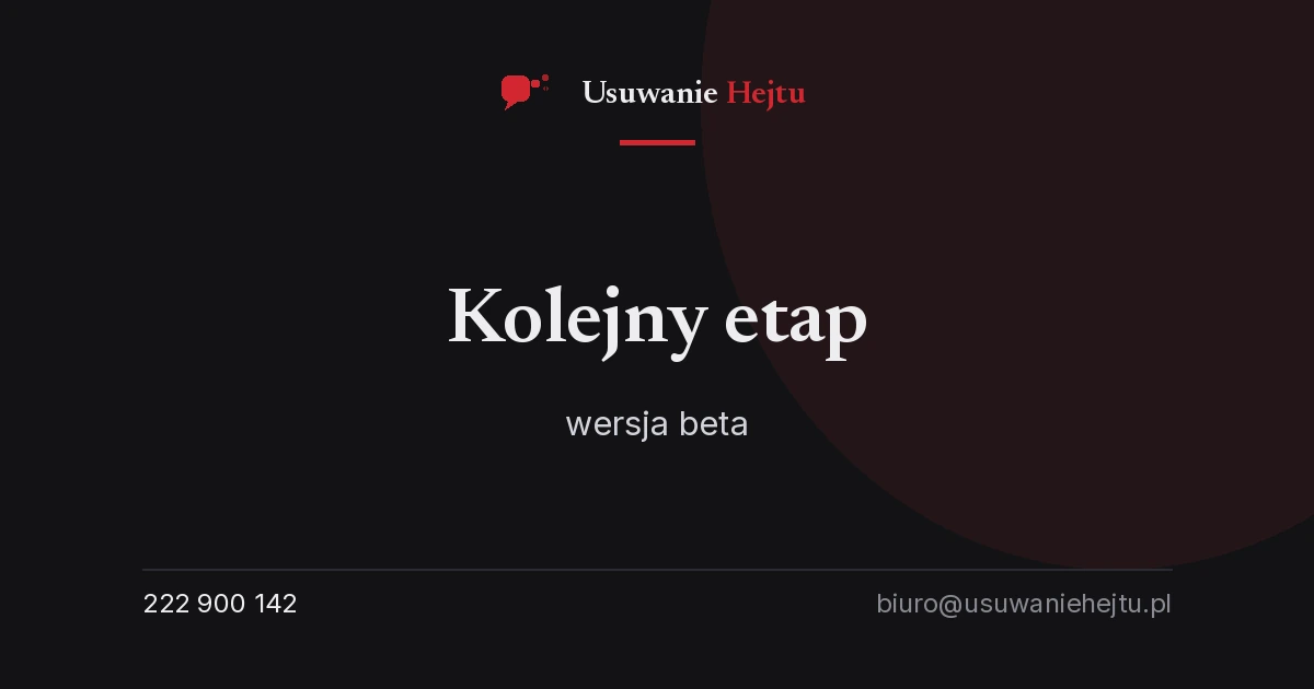 Kolejny Etap - Beta strona