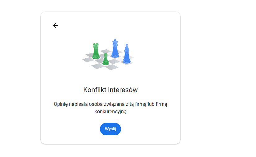 Fałszywe opinie Google 2