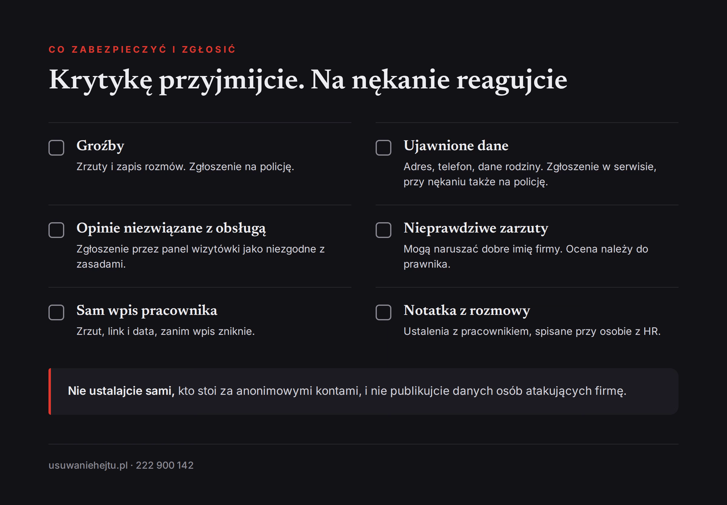 Co zabezpieczyć i zgłosić w czasie kryzysu wizerunkowego w firmie