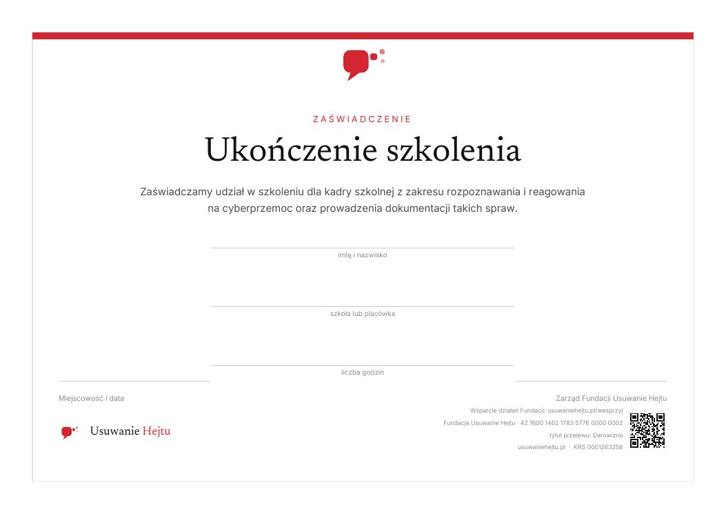 Podgląd: Ukończenie szkolenia