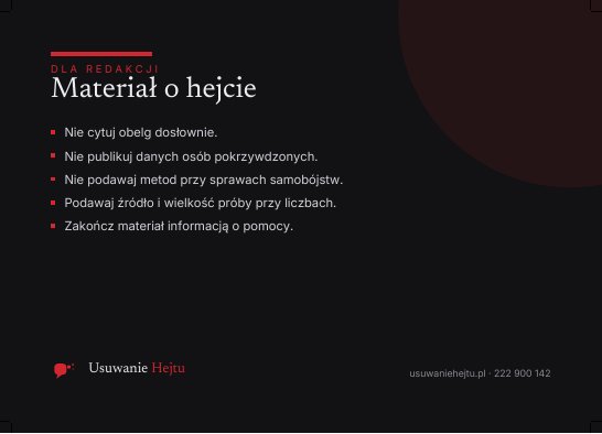 Podgląd: Materiał o hejcie