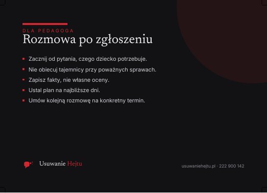 Podgląd: Rozmowa po zgłoszeniu