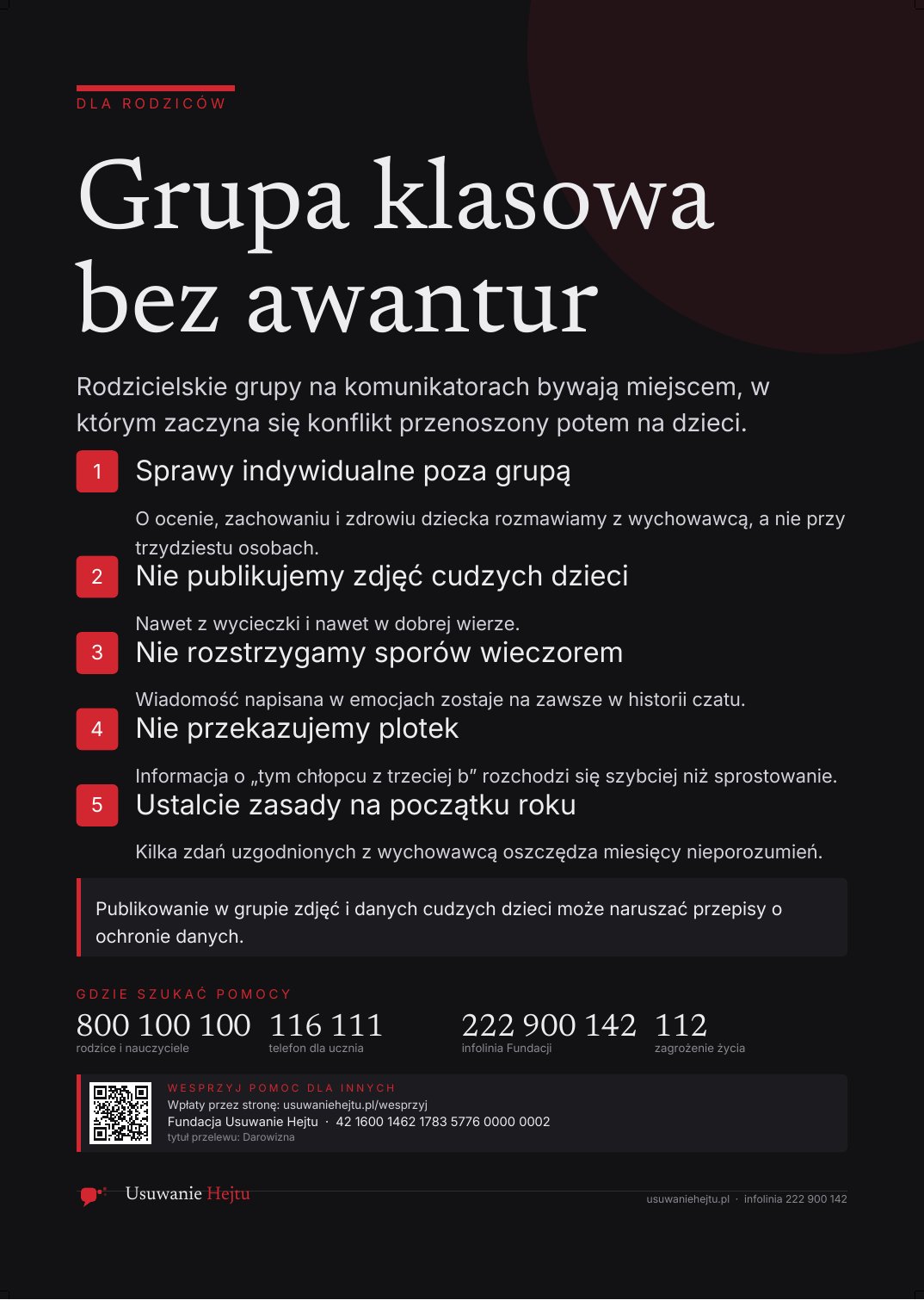 Podgląd: Grupa klasowa bez awantur