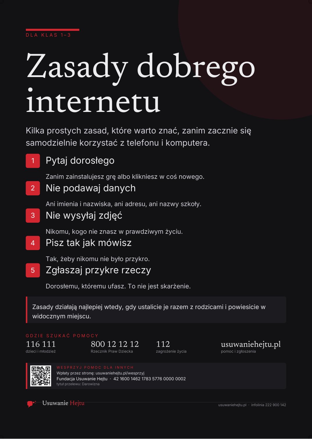 Podgląd: Zasady dobrego internetu