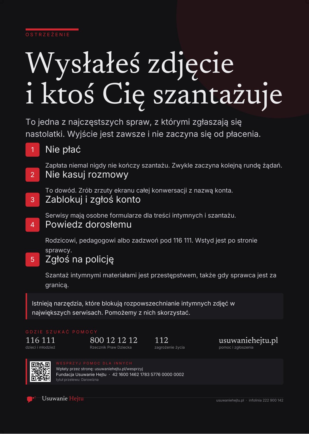 Podgląd: Wysłałeś zdjęcie i ktoś Cię szantażuje