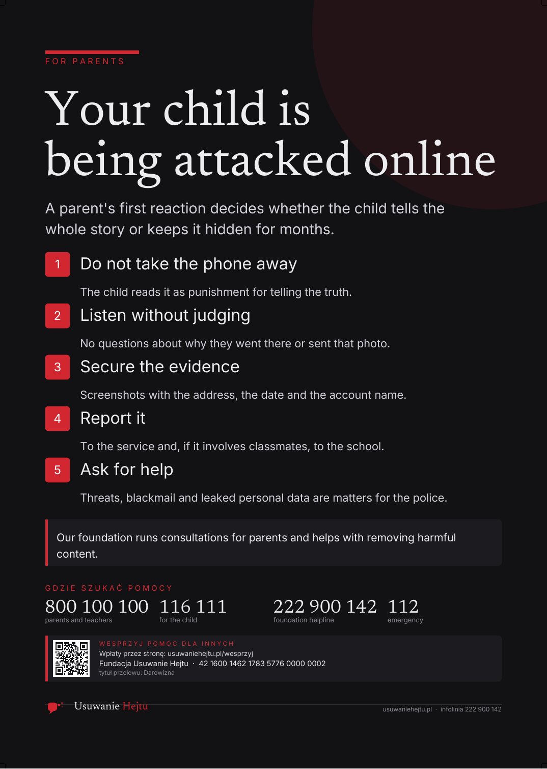 Podgląd: Your child is being attacked online
