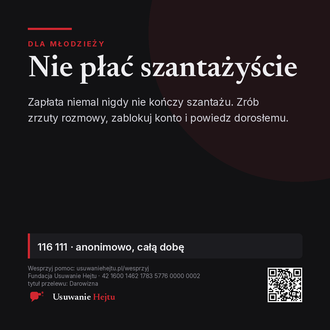 Podgląd: Sekstorcja