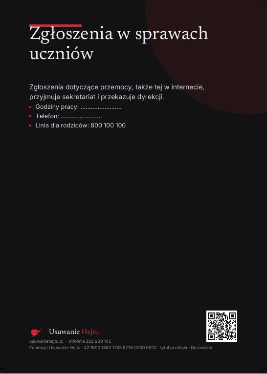 Podgląd: Zgłoszenia w sprawach uczniów