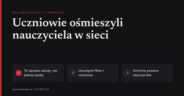 Uczniowie osmieszaja nauczyciela nagranie