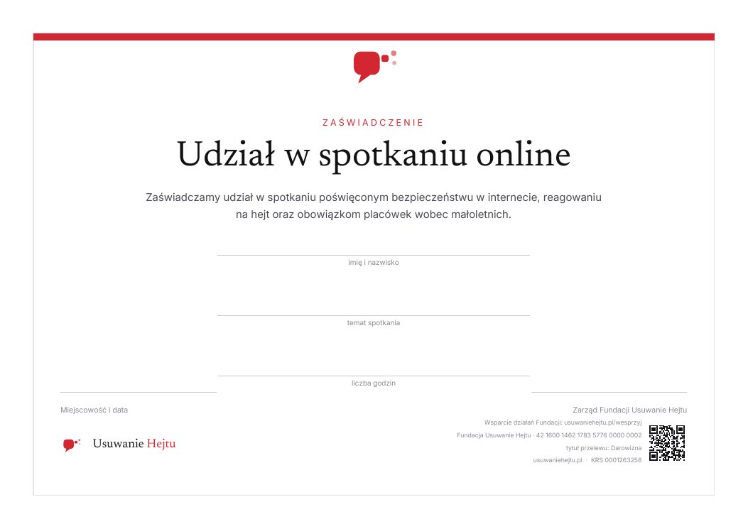 Podgląd: Udział w spotkaniu online