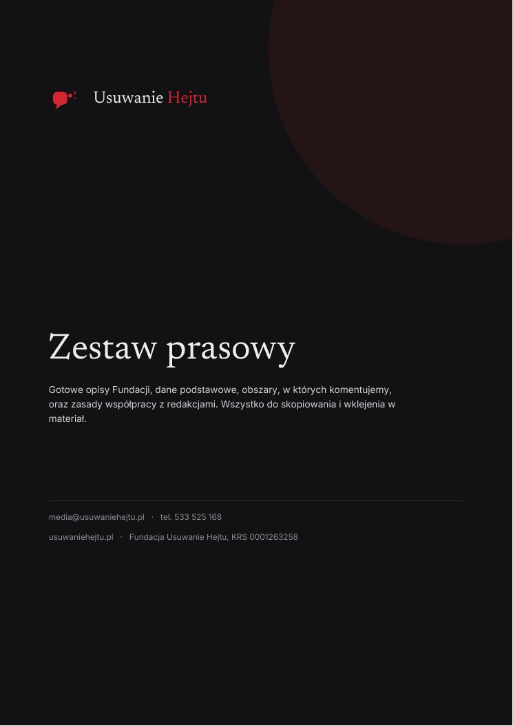 Podgląd: Zestaw prasowy