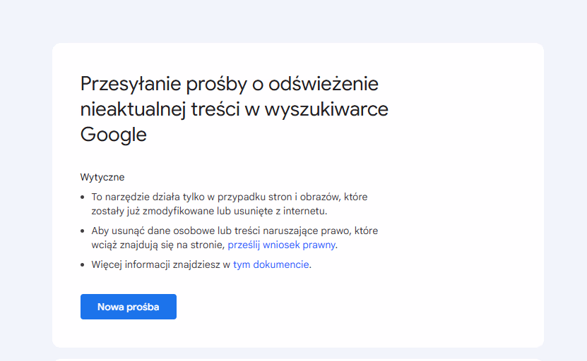 Nieaktualne treści