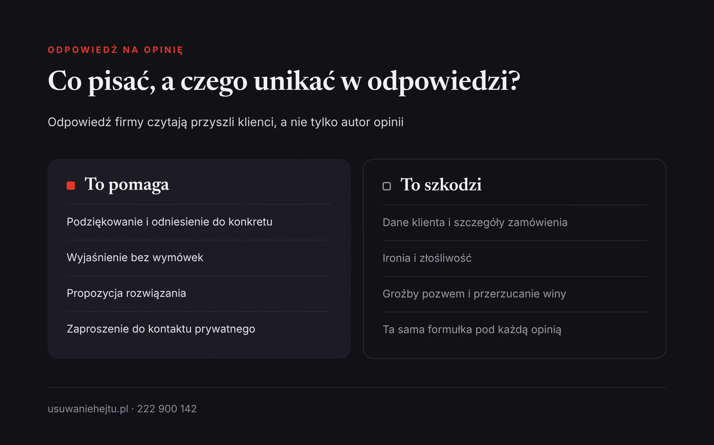 Co pisać w odpowiedzi na negatywną opinię Czego nie pisać w odpowiedzi na negatywną opinię klienta i co w niej umieścić, żeby pomogła firmie