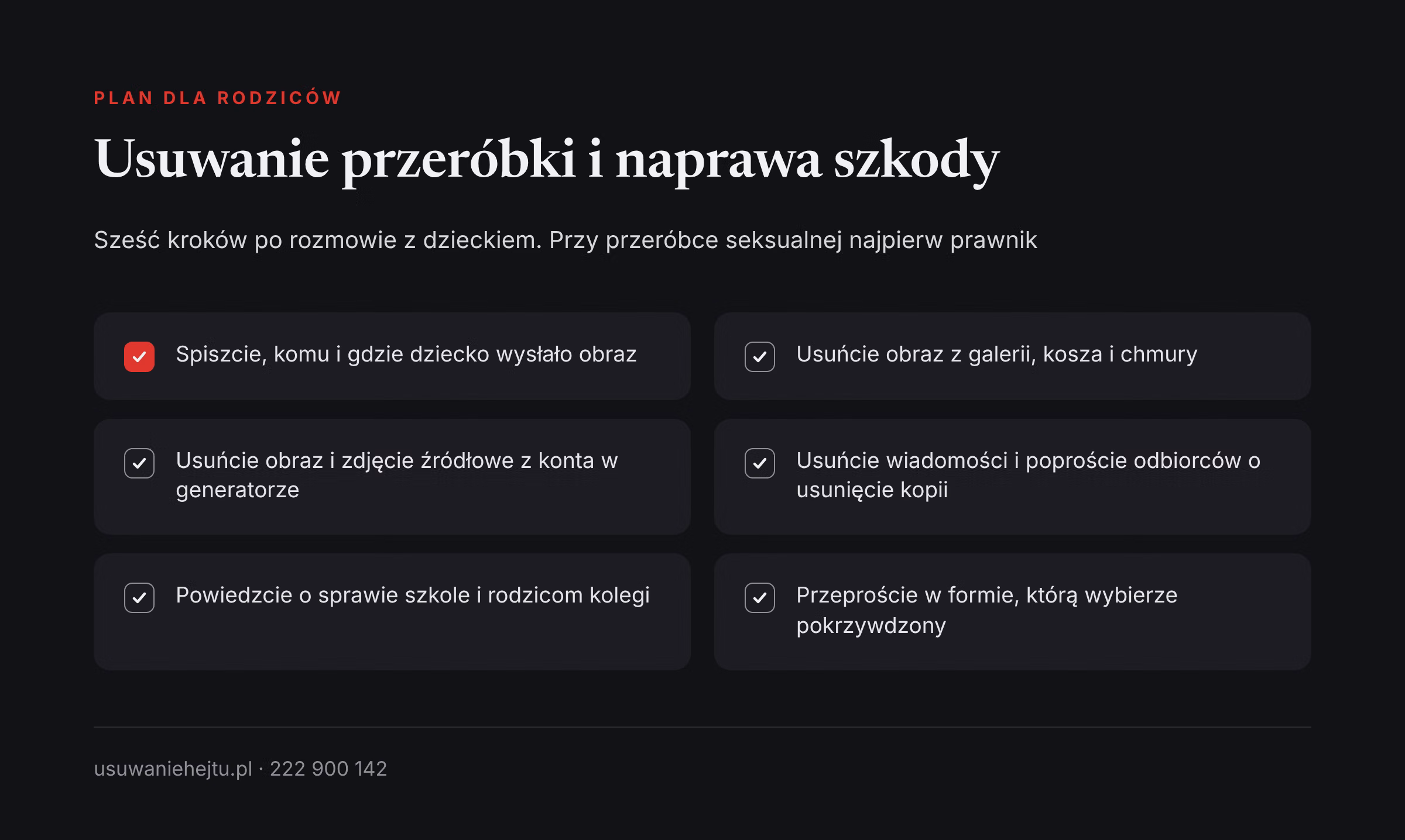 Deepfake kolegi: plan usuwania i naprawy szkody Dziecko zrobiło deepfake kolegi: sześć kroków usuwania przeróbki z urządzeń i naprawienia szkody wobec pokrzywdzonego