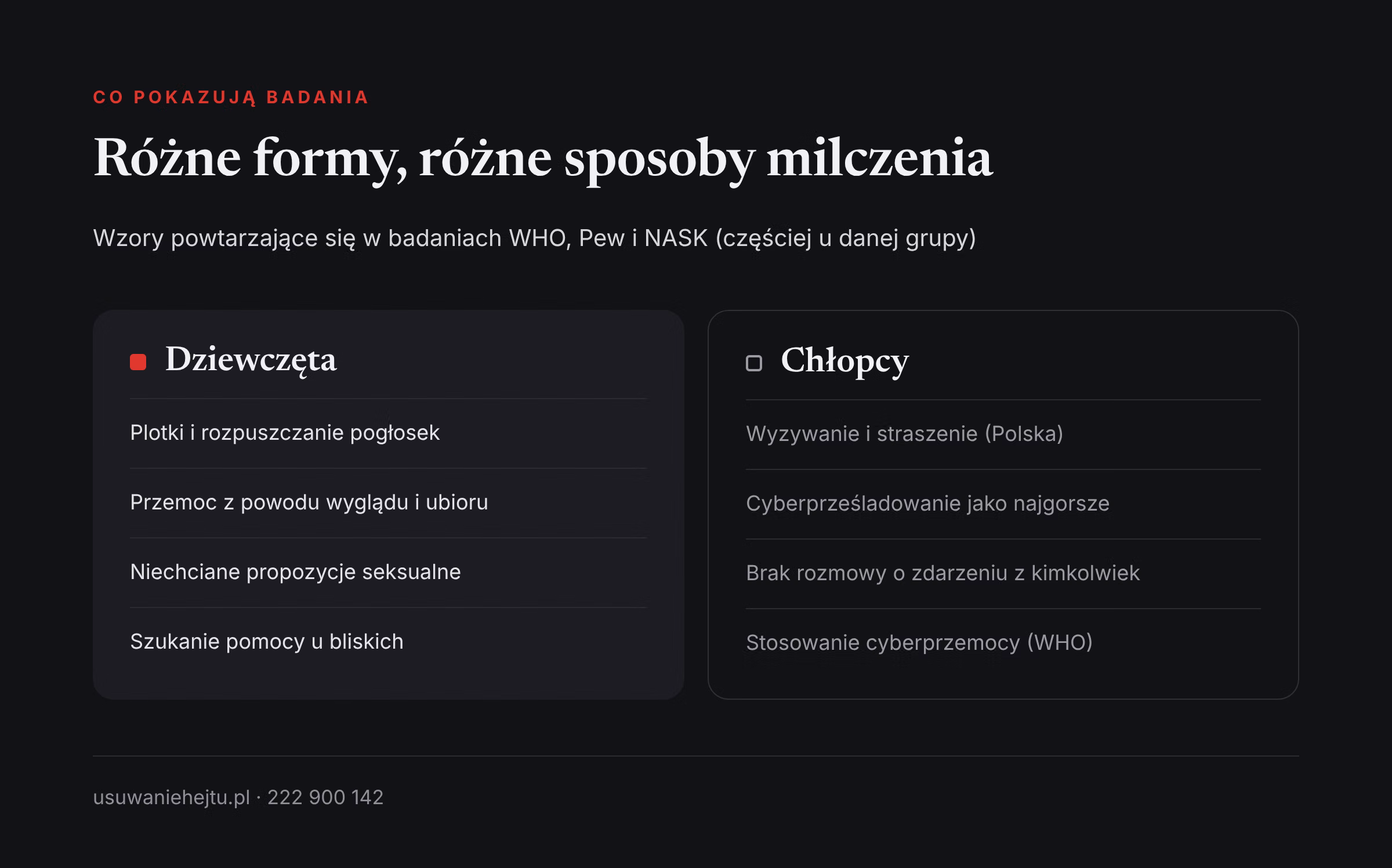 Różnice w przemocy w sieci między dziewczętami i chłopcami według badań uczniów z Polski, Europy i USA
