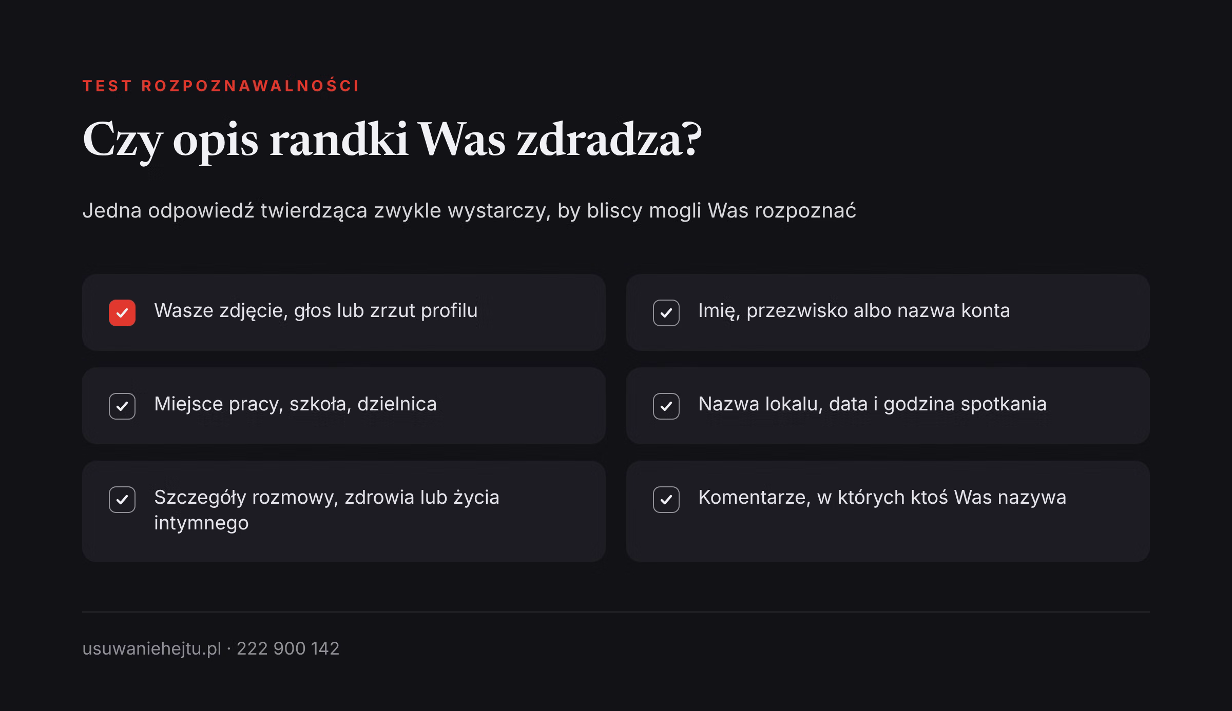 Opisanie randki w internecie: lista szczegółów, po których znajomi mogą rozpoznać osobę z opowieści