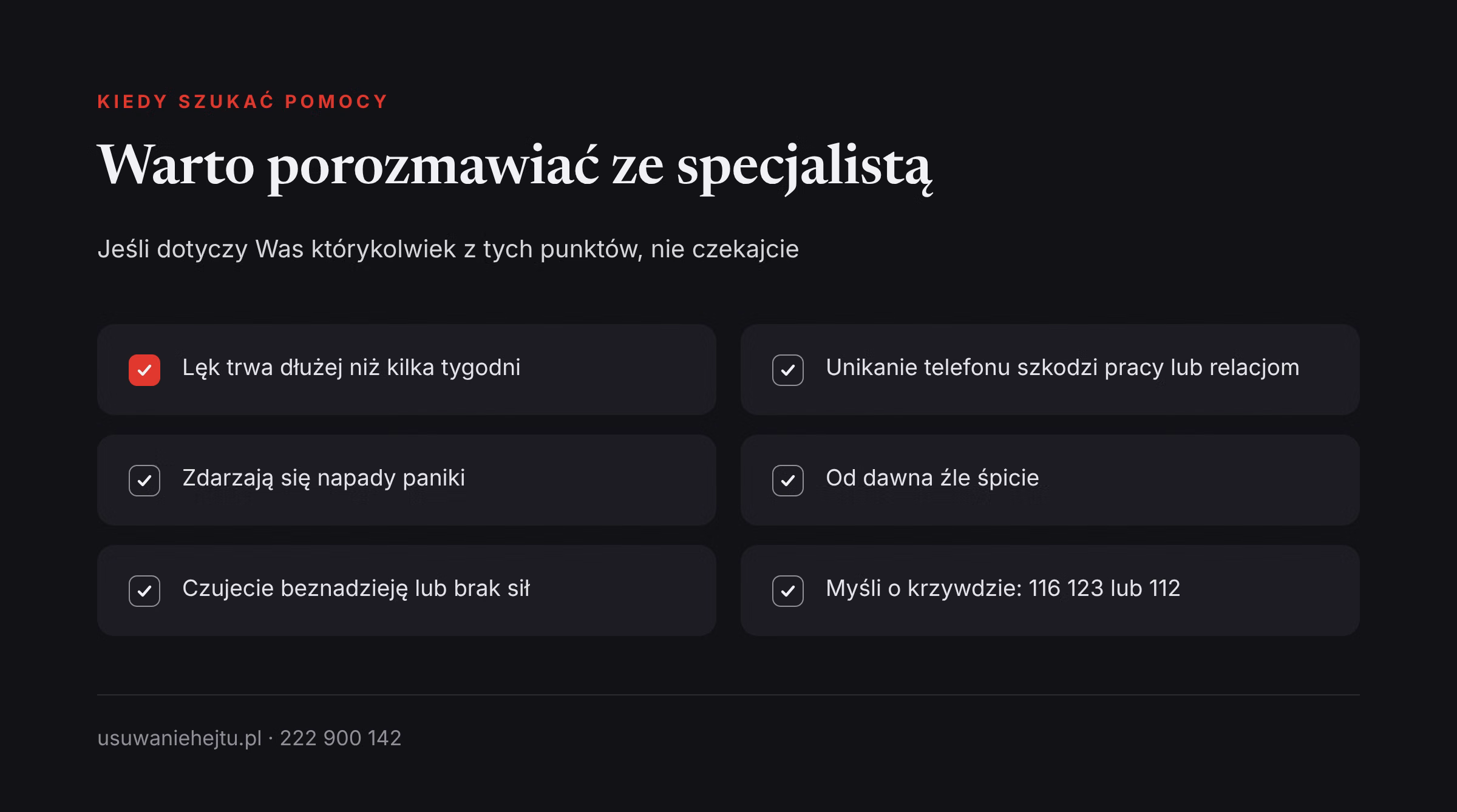Kiedy poprosić o pomoc przy lęku po hejcie Kiedy lęk przed telefonem po hejcie wymaga rozmowy ze specjalistą: lista sygnałów i numery pomocowe