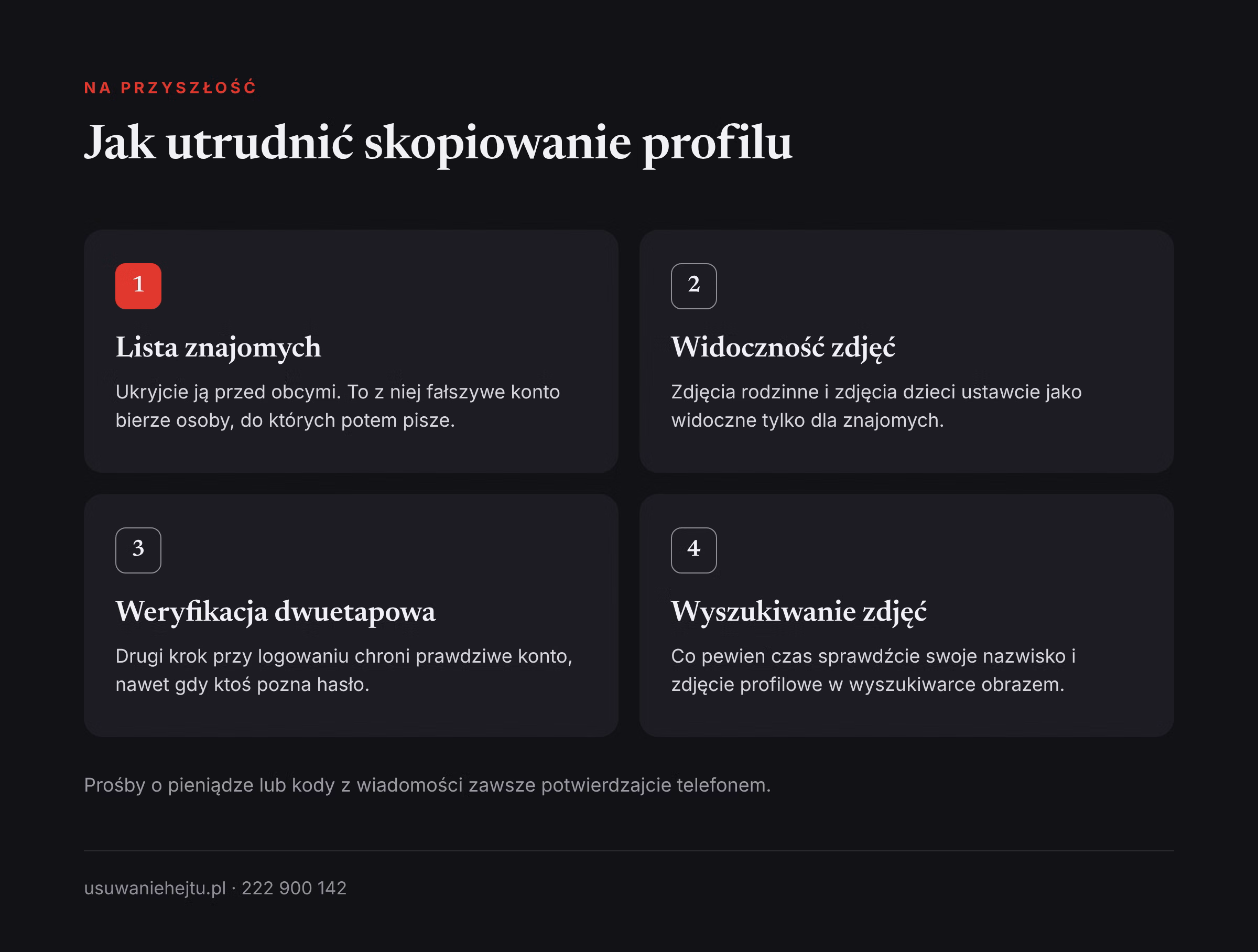 Cztery ustawienia, które utrudniają podszywanie się w mediach społecznościowych i skopiowanie profilu