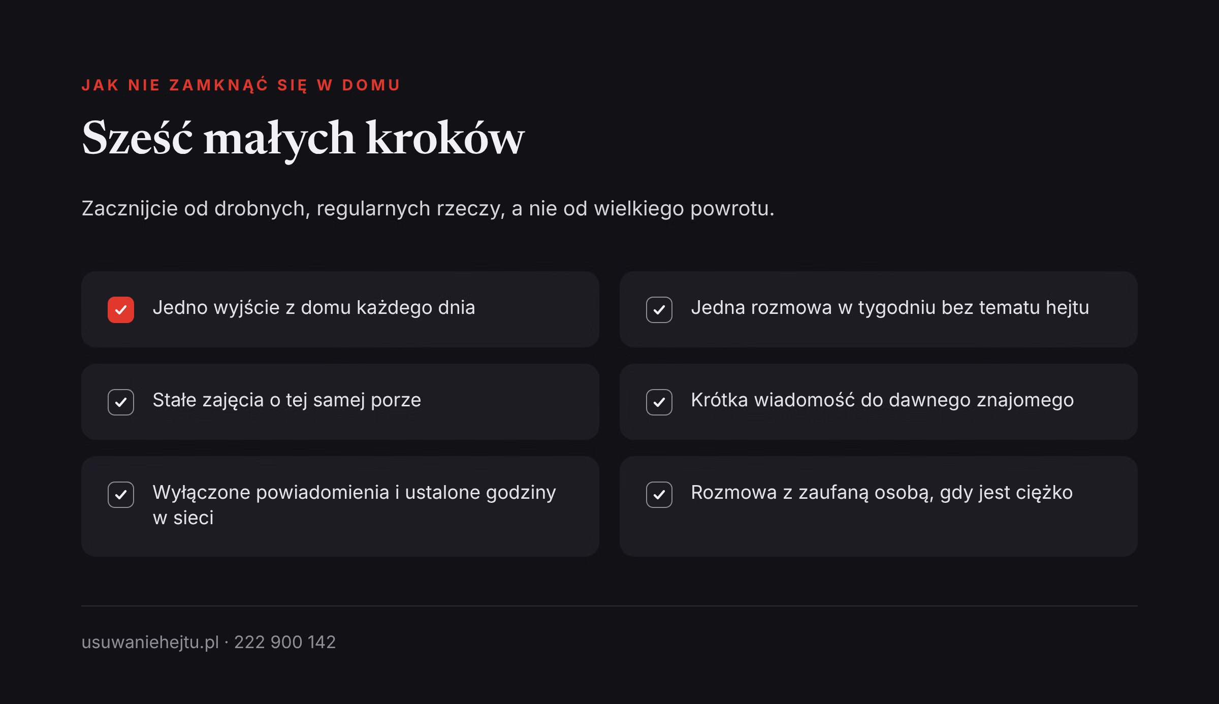 Jak nie zamknąć się w domu po hejcie Sześć małych kroków, które pomagają nie zamknąć się w domu i pokonać samotność po hejcie
